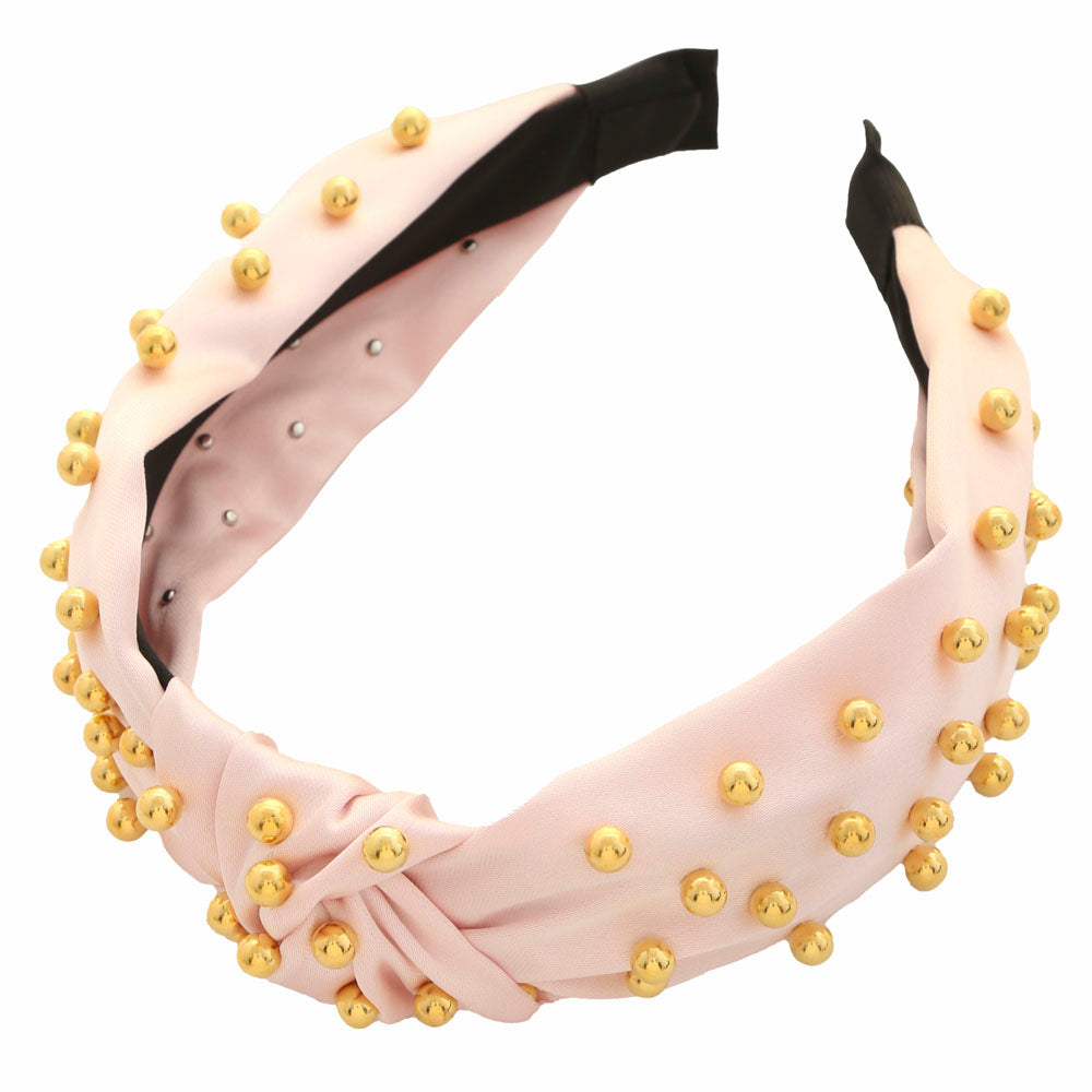 Gilded Knot Studded Headband