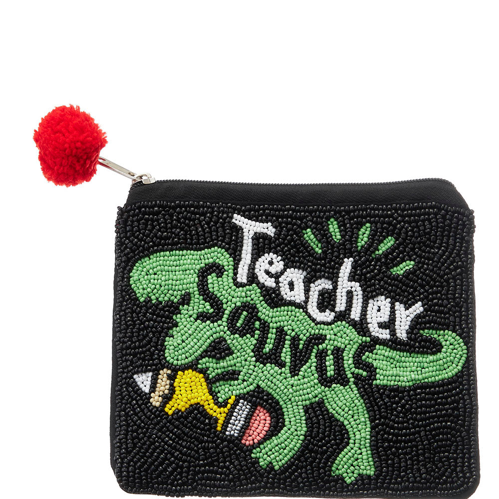 Teacher Beaded Coin Pouches