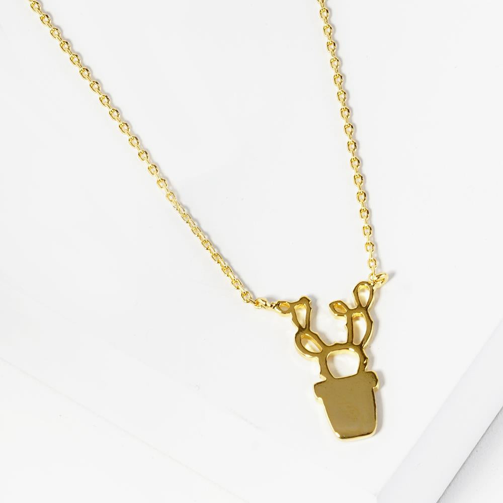 Be A Cactus Necklace-ShopKlio