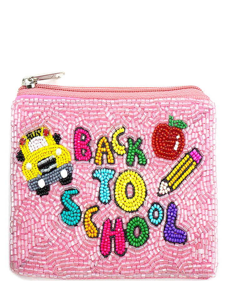 Teacher Beaded Coin Pouches