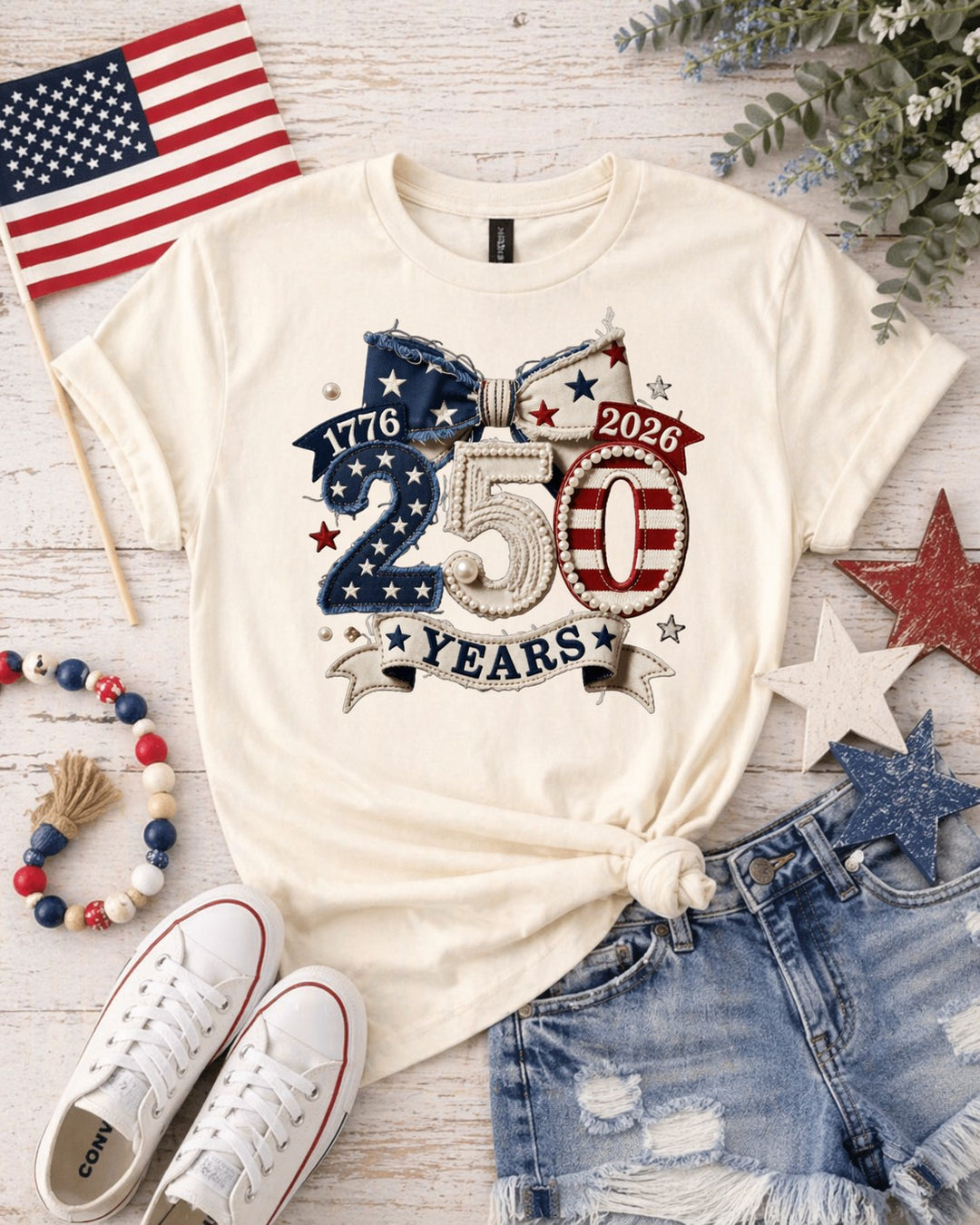 The 250 Years Patriotic Graphic Tee