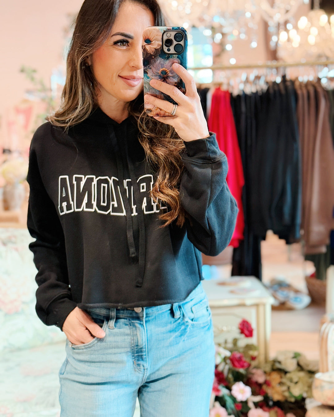 The Arizona Crop Fleeced Sweatshirt