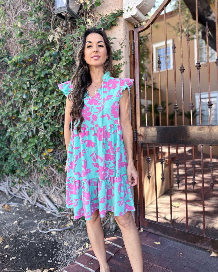 The Bianca Floral Front Tie Dress