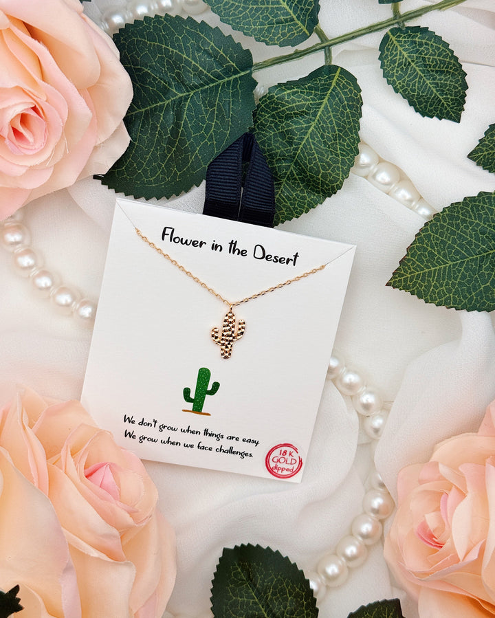 Flower in the Desert - Cactus Necklace