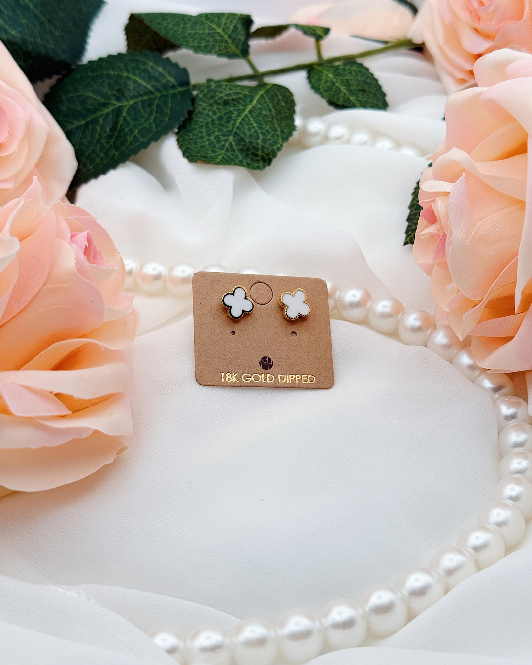 Destiny Clover Stud Earrings