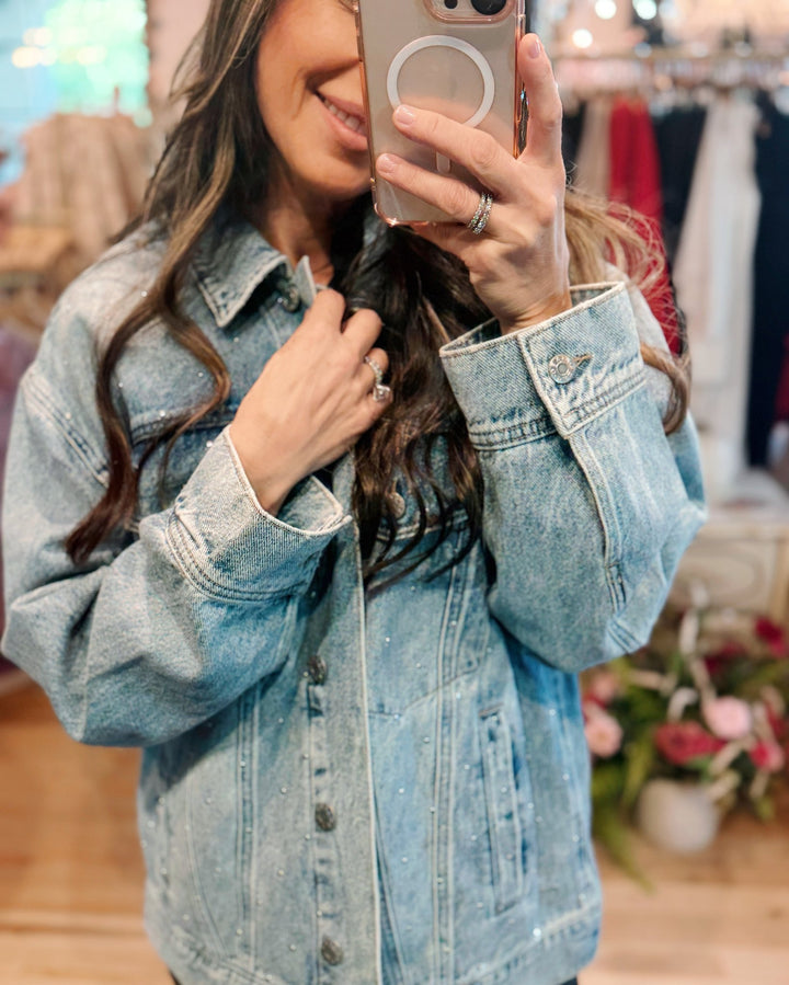 Beau Boyfriend Jacket in Twinkle By Daze Denim