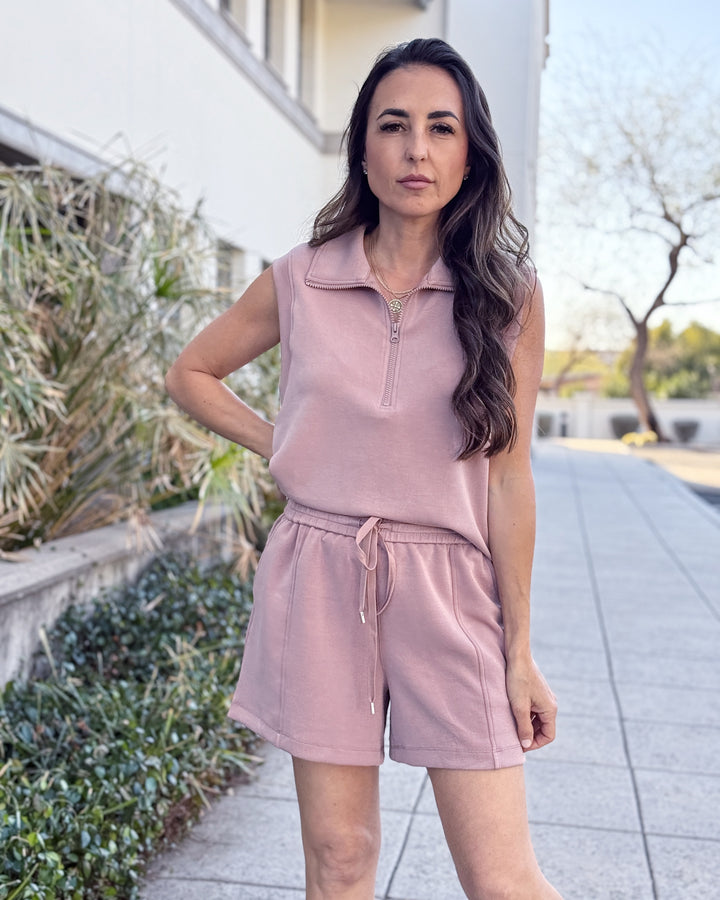 Elevate Modal Shorts - Mauve