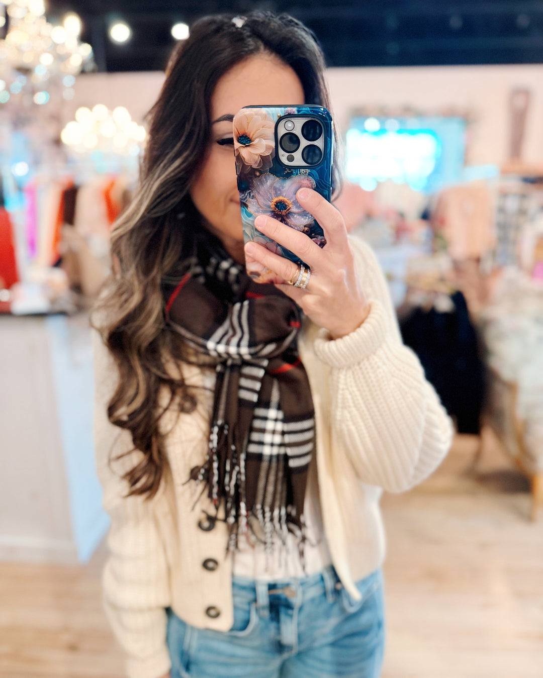 The Linette Plaid Scarf