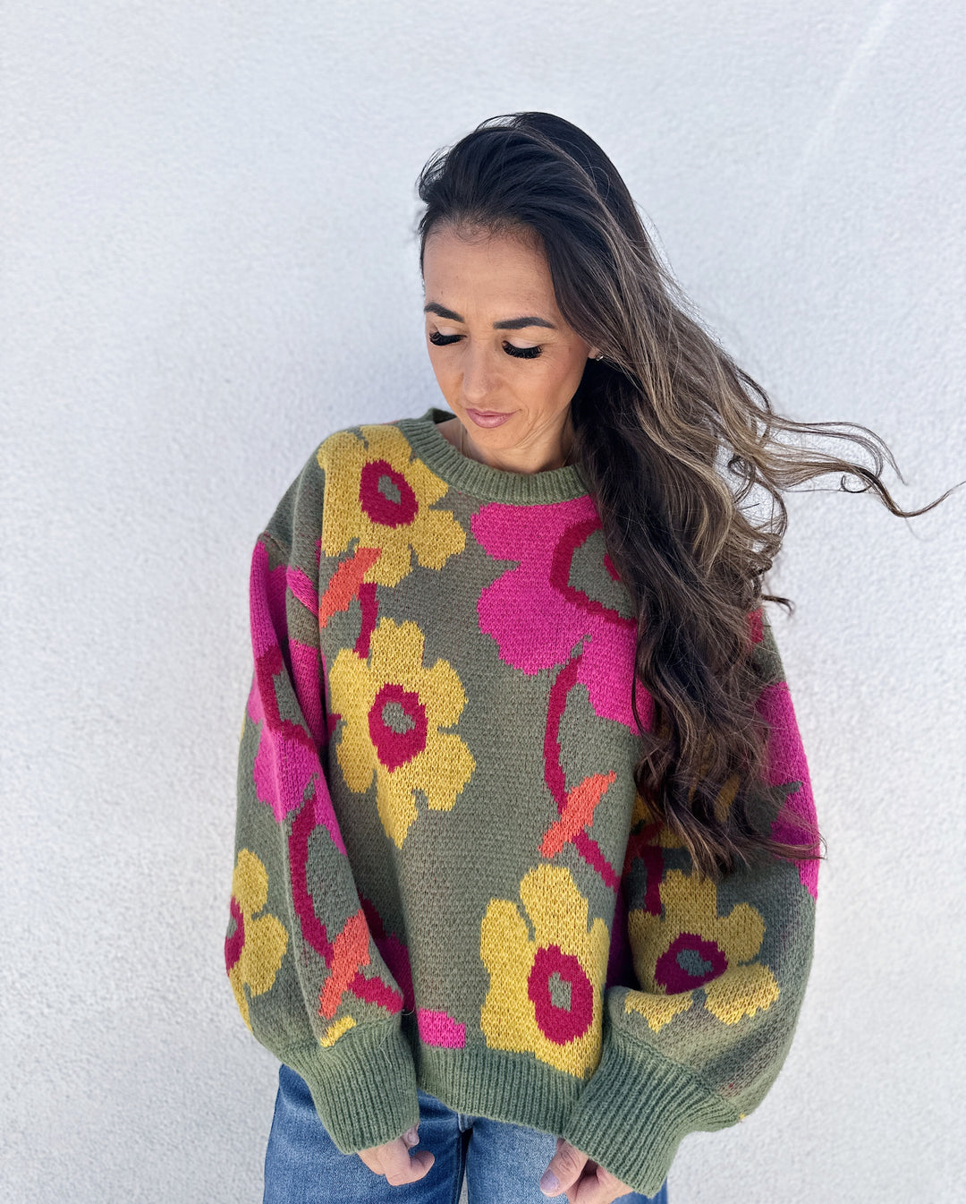 The Abbey Floral Sweater