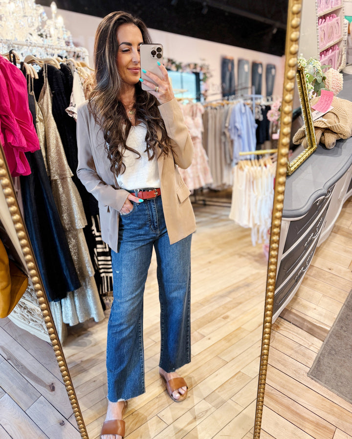 The Romelina Blazer - Tan
