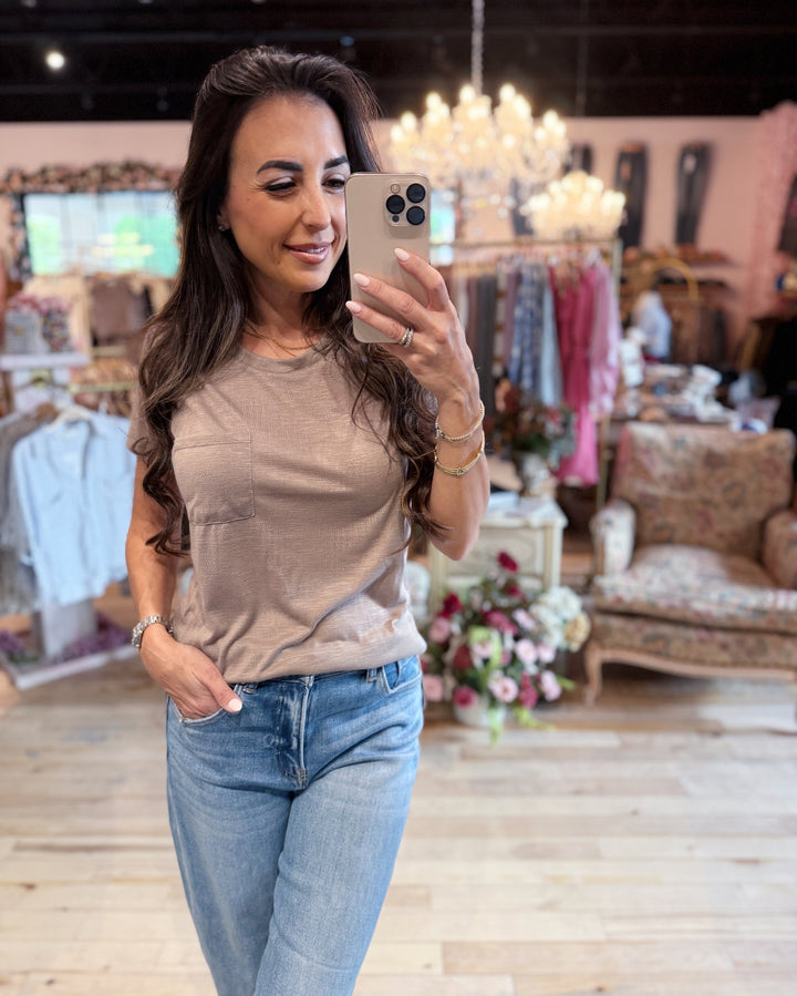The Lila Tee - Stone