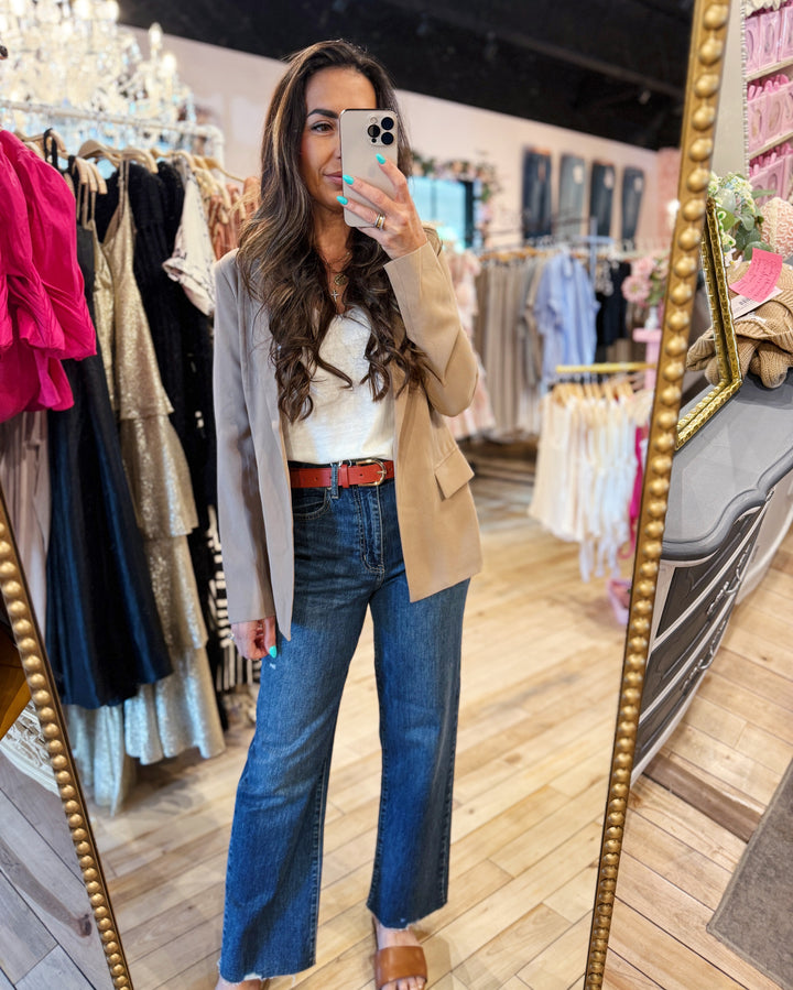The Romelina Blazer - Tan