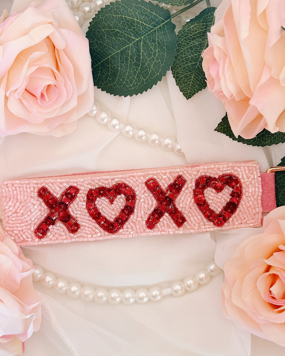 XOXO Beaded Keychain