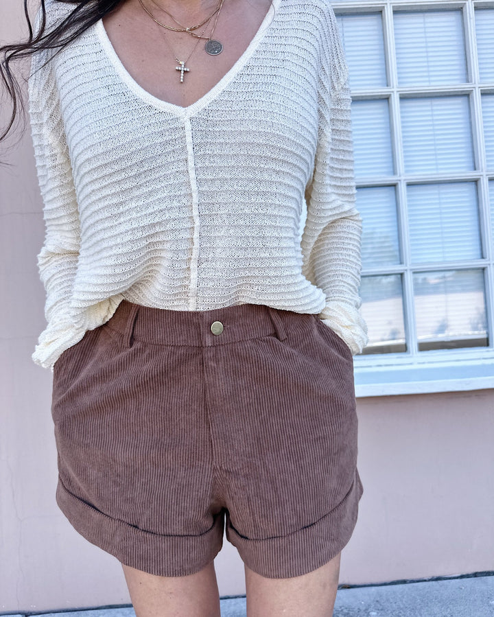 The Mila Drop Shoulder Sweater