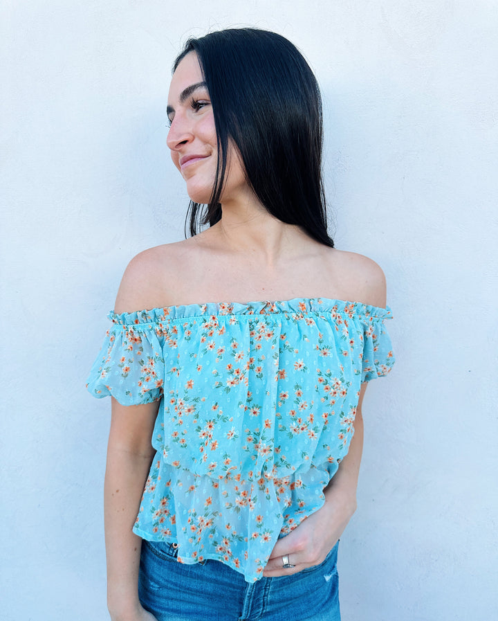 Feelin' Pretty Cinch Waist Floral Blouse