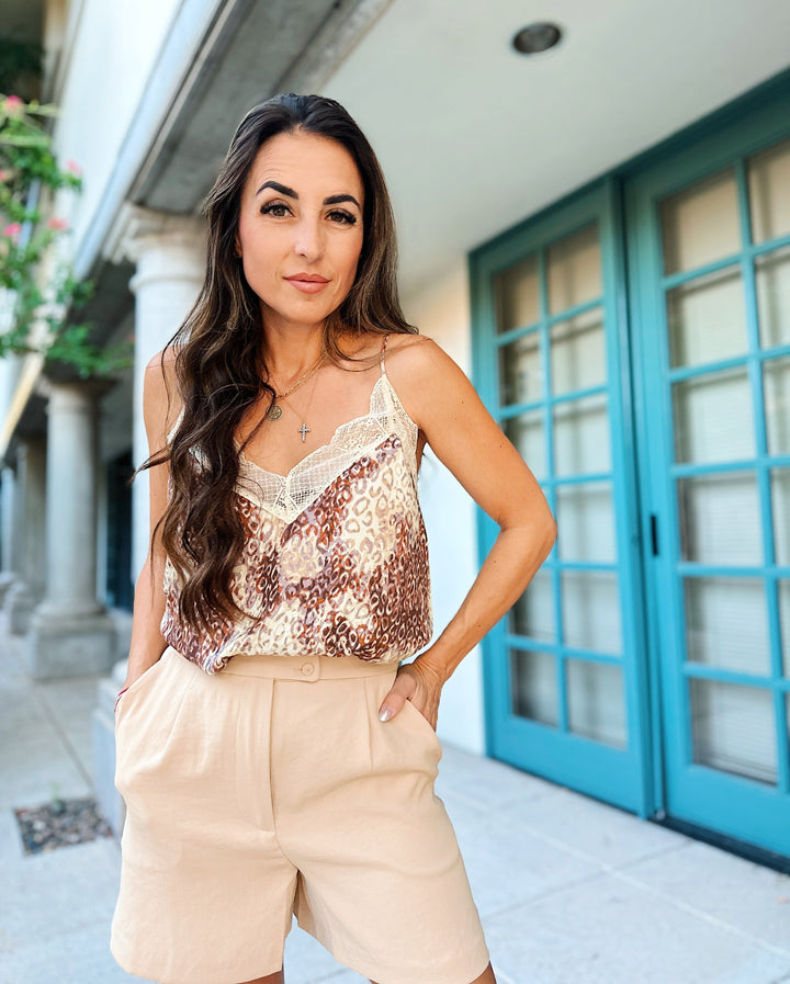 The Jenna Animal Print Cami