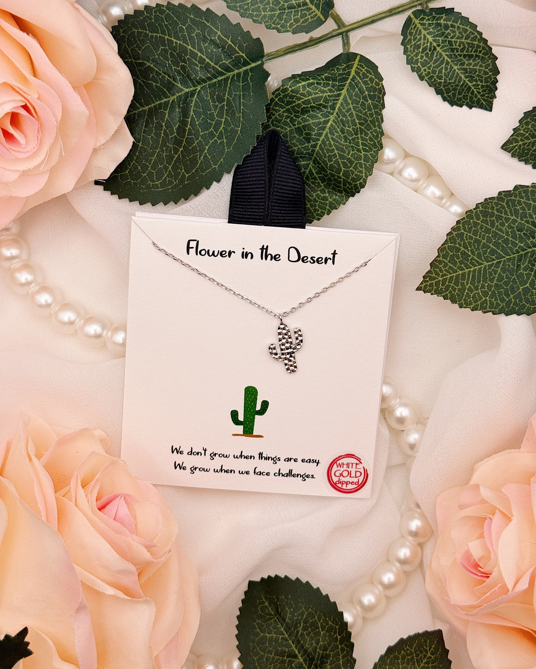 Flower in the Desert - Cactus Necklace