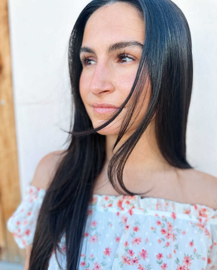 Feelin' Pretty Cinch Waist Floral Blouse