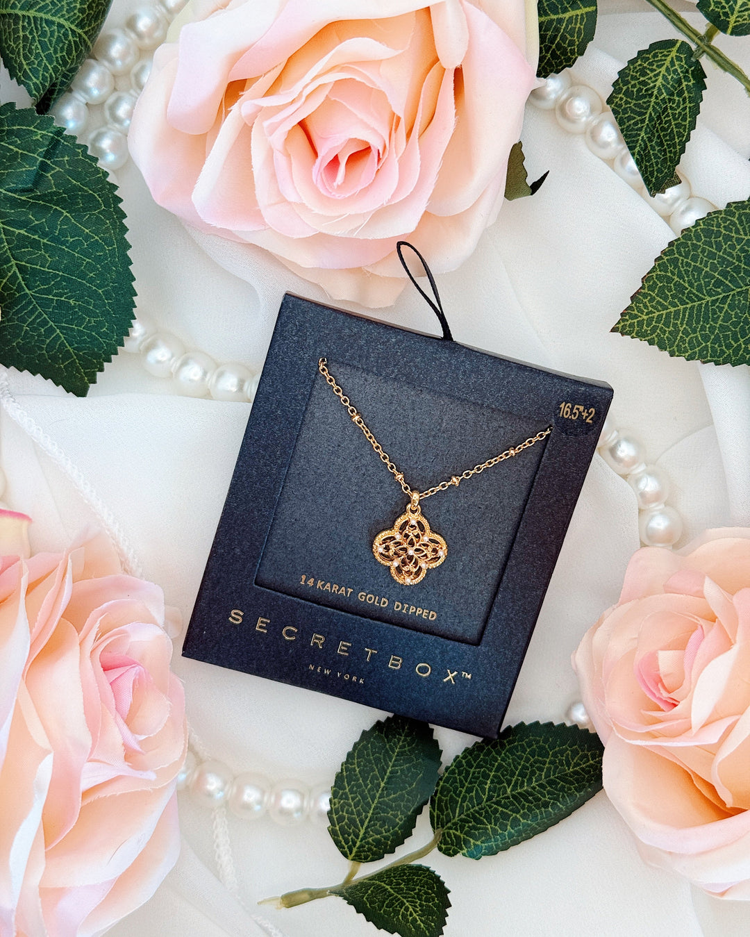 The Filigree Clover Charm Necklace