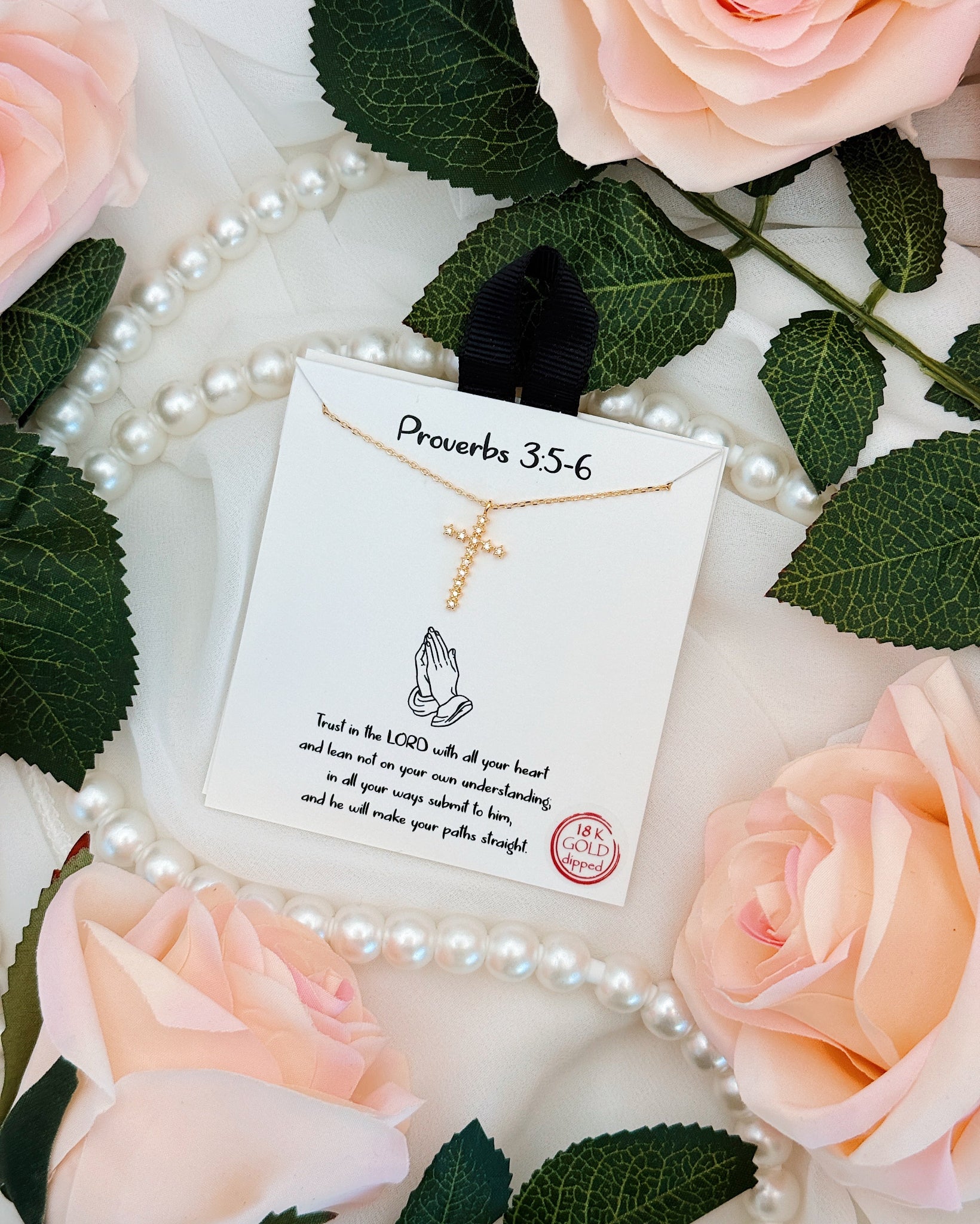 Proverbs Cross Necklace – Shop Klio