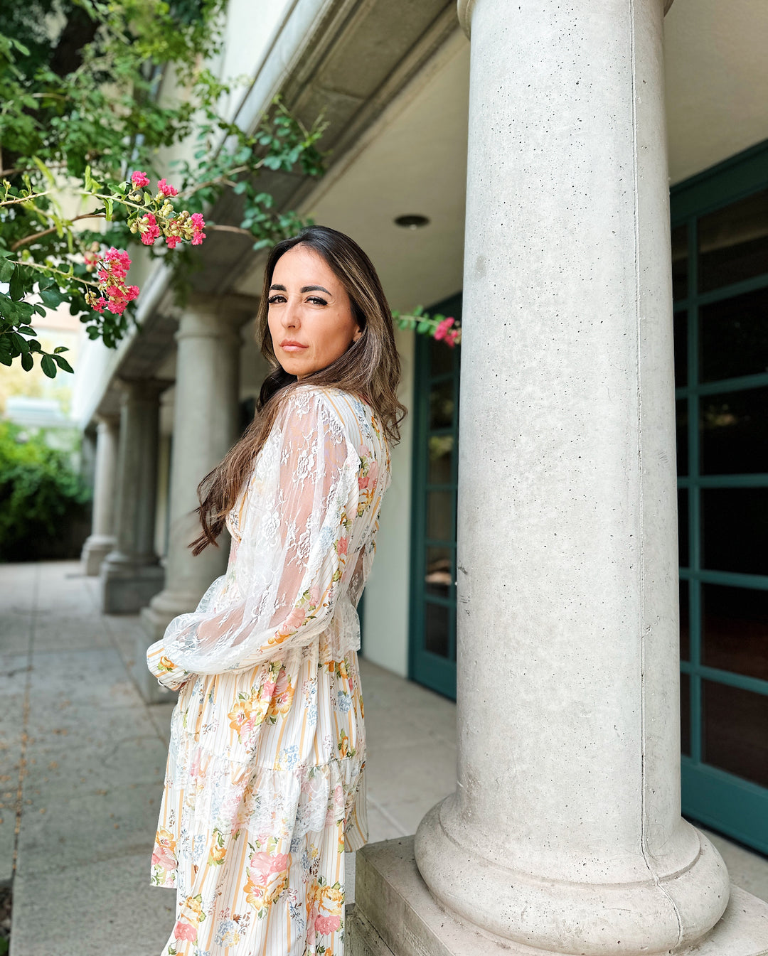 Lace and Floral Dress