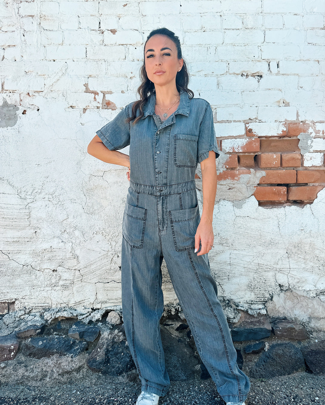 The Suzanne Tencel Denim Jumpsuit