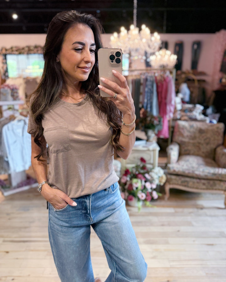 The Lila Tee - Stone
