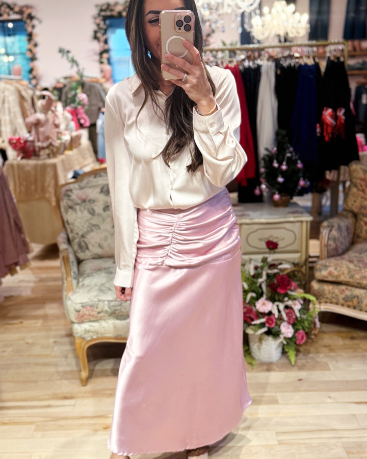 The Jessica Satin Skirt