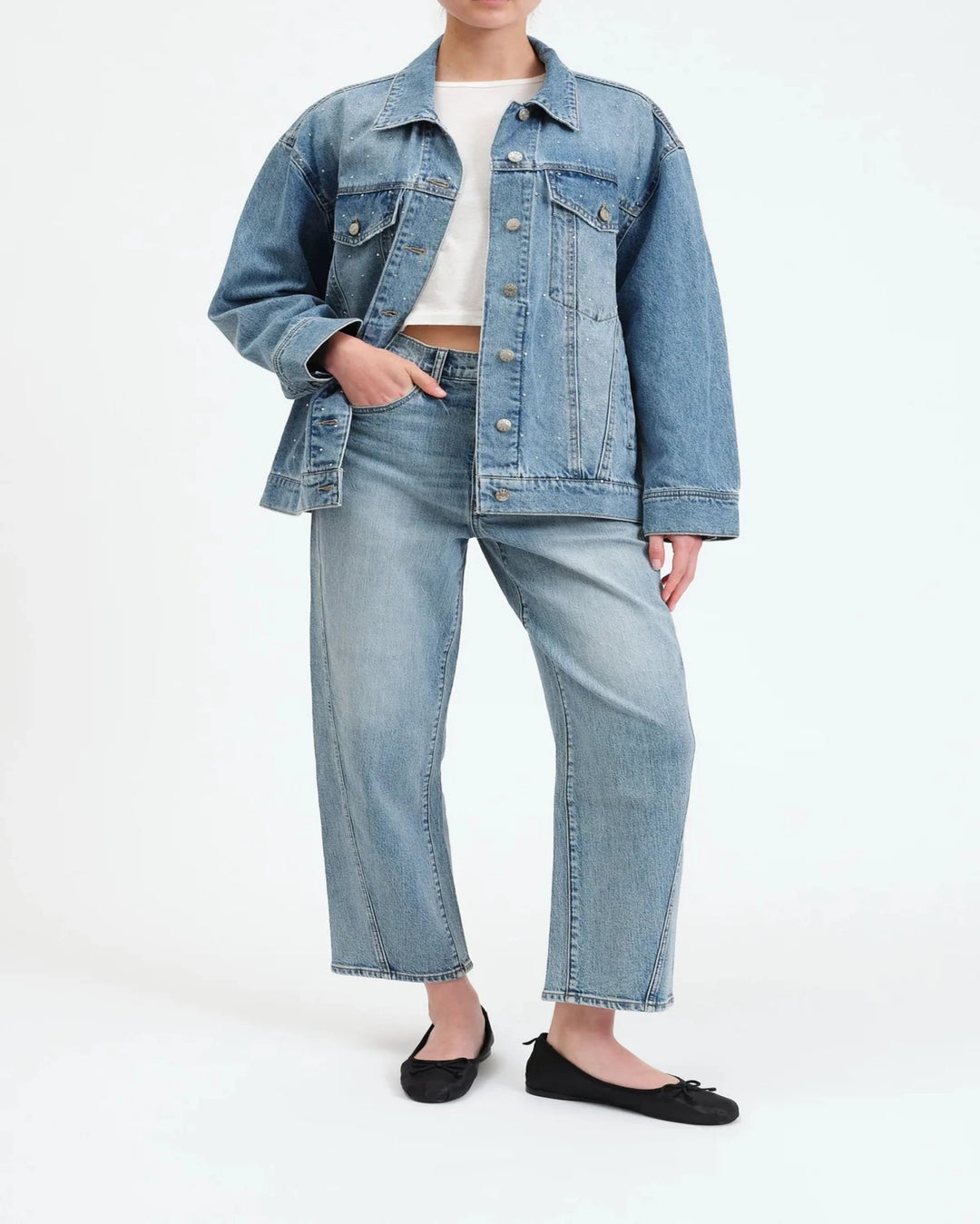 Beau Boyfriend Jacket in Twinkle By Daze Denim