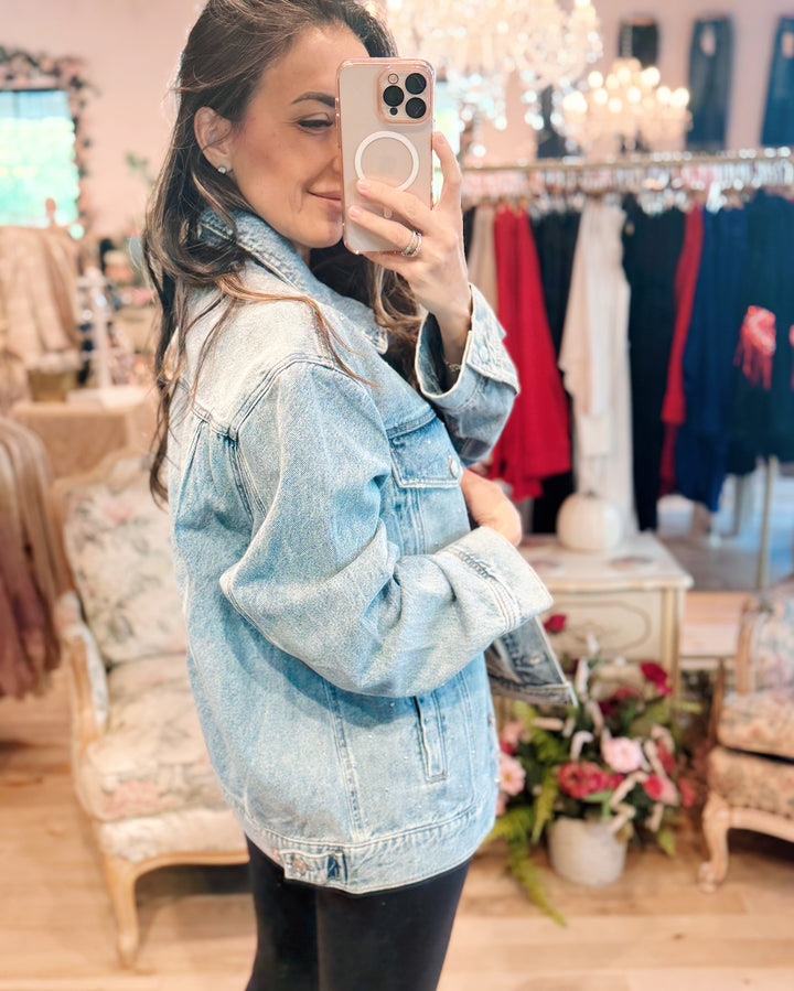 Beau Boyfriend Jacket in Twinkle By Daze Denim