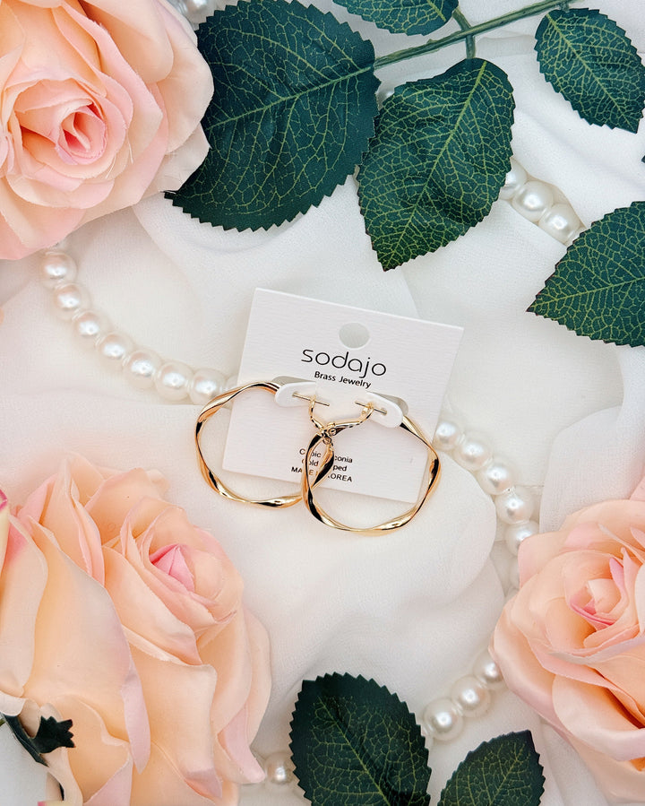 Twisted Hoop Earrings