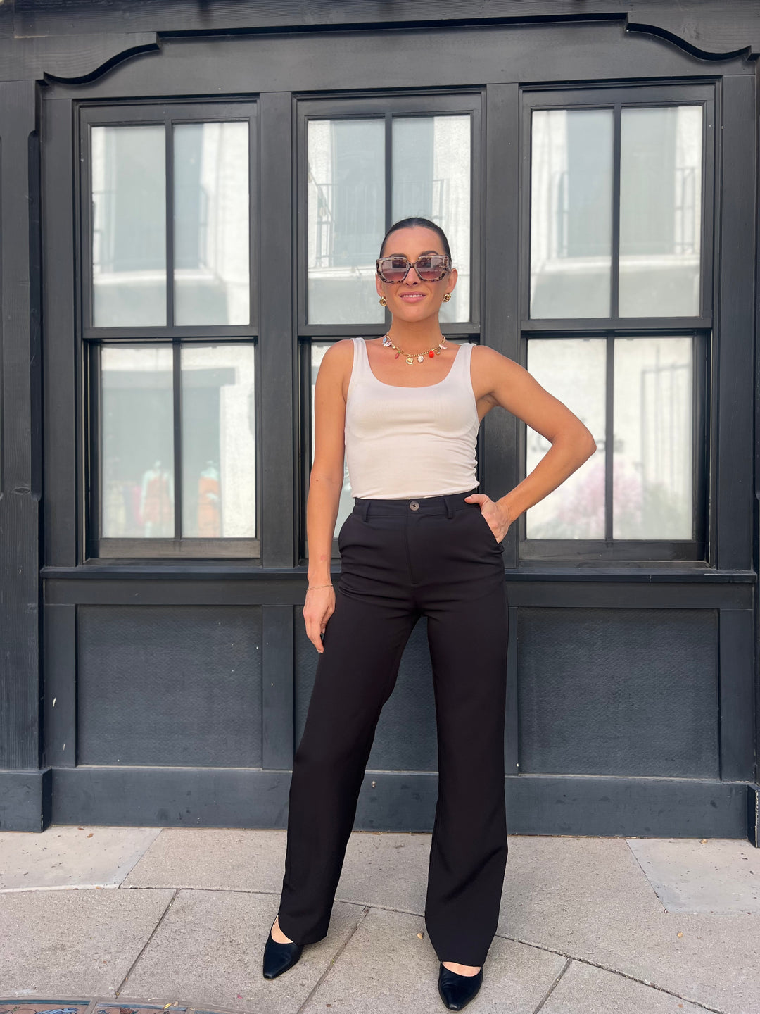 The Claudia Work Pants - Black