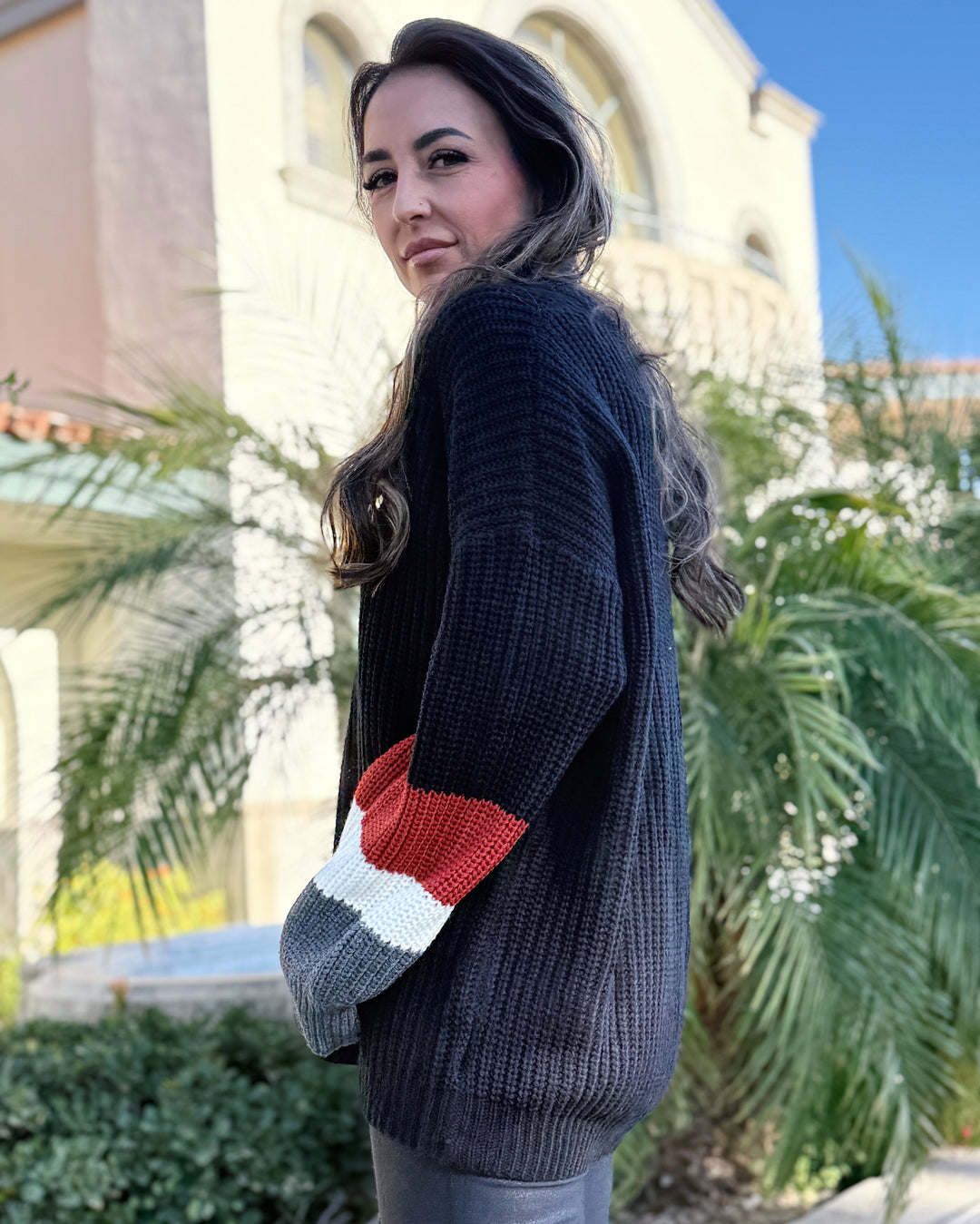 Just A Little Stripe Block Sweater