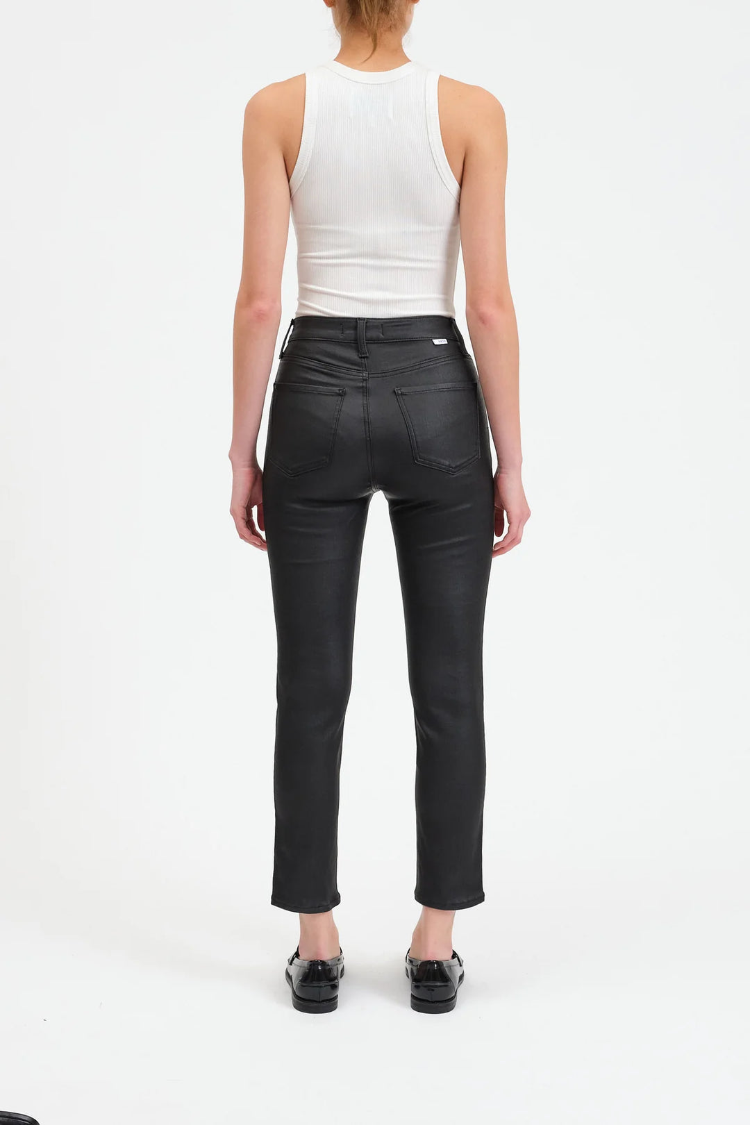 Daily Driver Skinny Straight in Coated Asphalt by Daze Denim