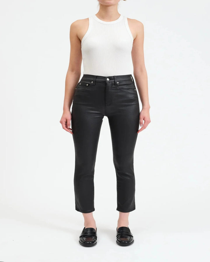 Daily Driver Skinny Straight in Coated Asphalt by Daze Denim