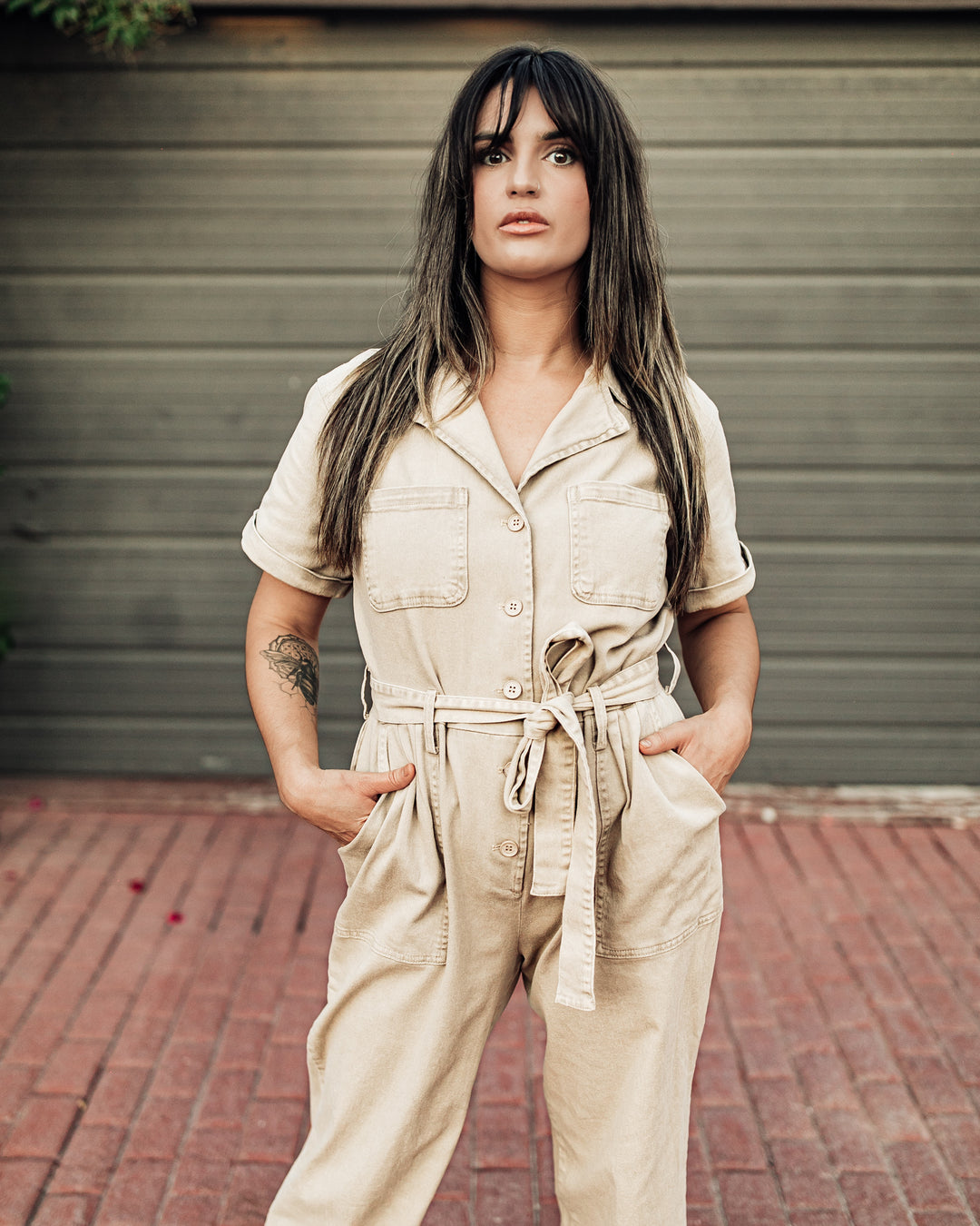 Laguna Beach Utility Denim Jumpsuit