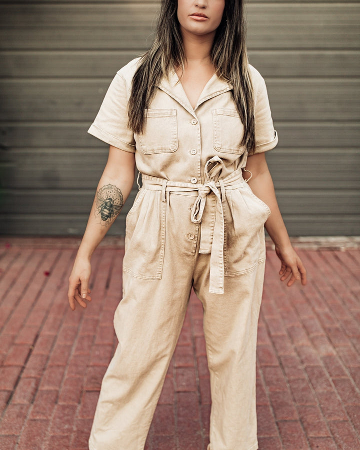 Laguna Beach Utility Denim Jumpsuit