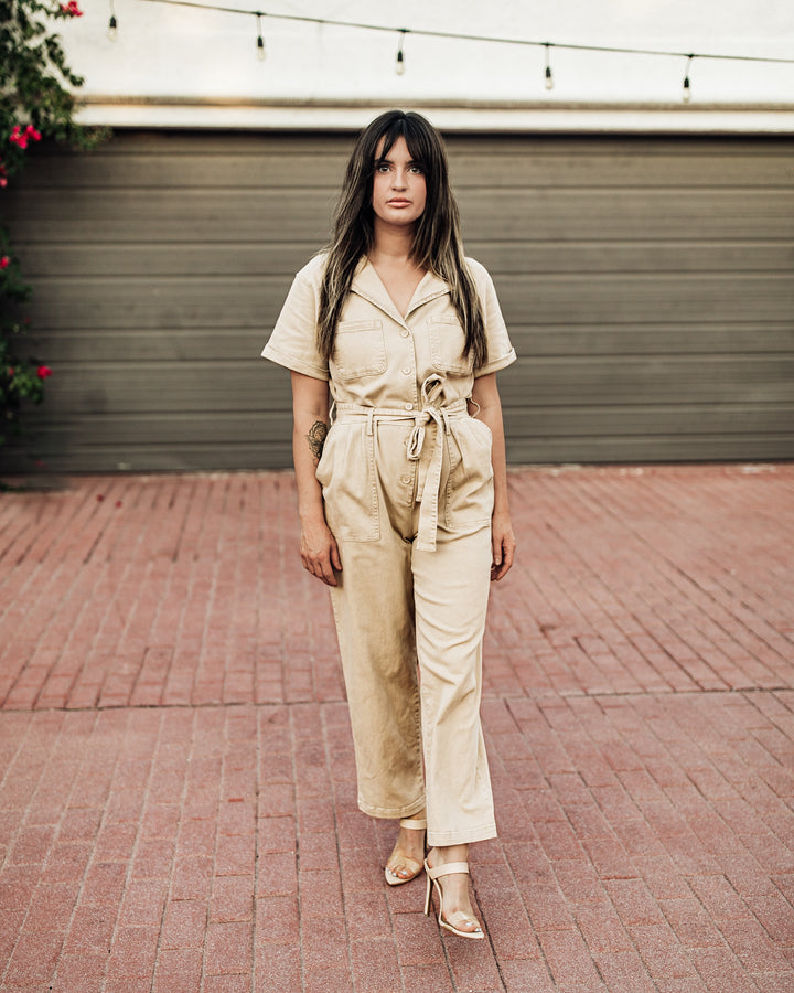 Laguna Beach Utility Denim Jumpsuit