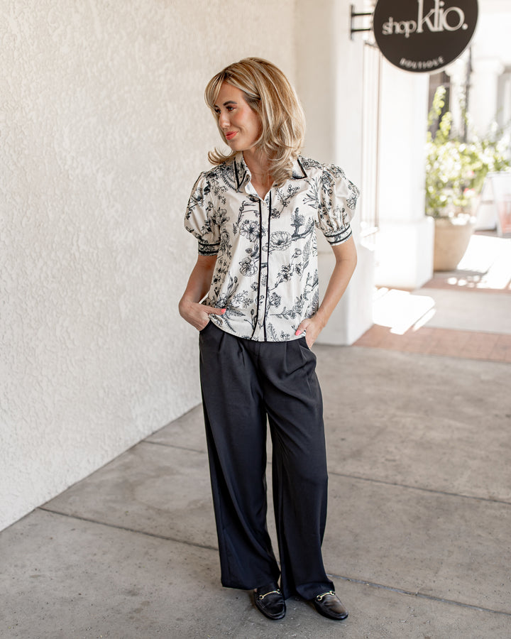 The Olivia Puff Sleeve Blouse