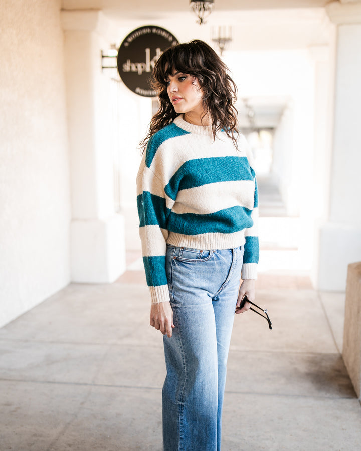 The Dylan Striped Knit Sweater