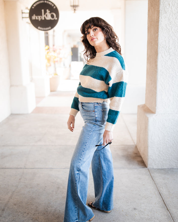 The Dylan Striped Knit Sweater