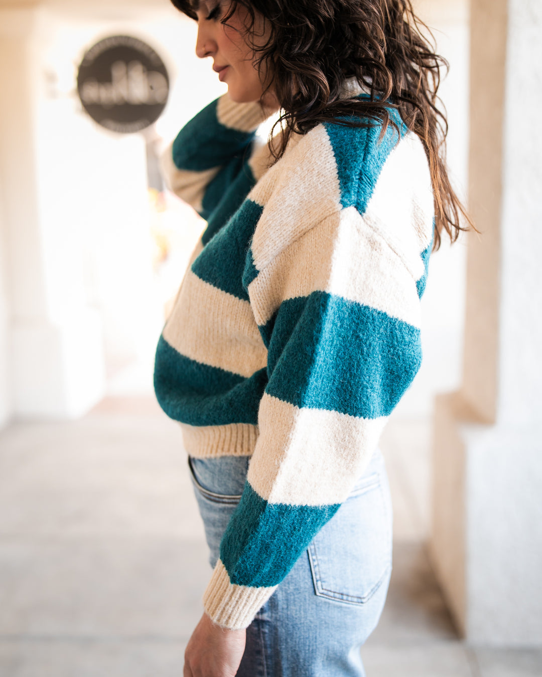 The Dylan Striped Knit Sweater