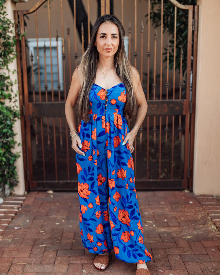 The Lindsay Floral Jumpsuit