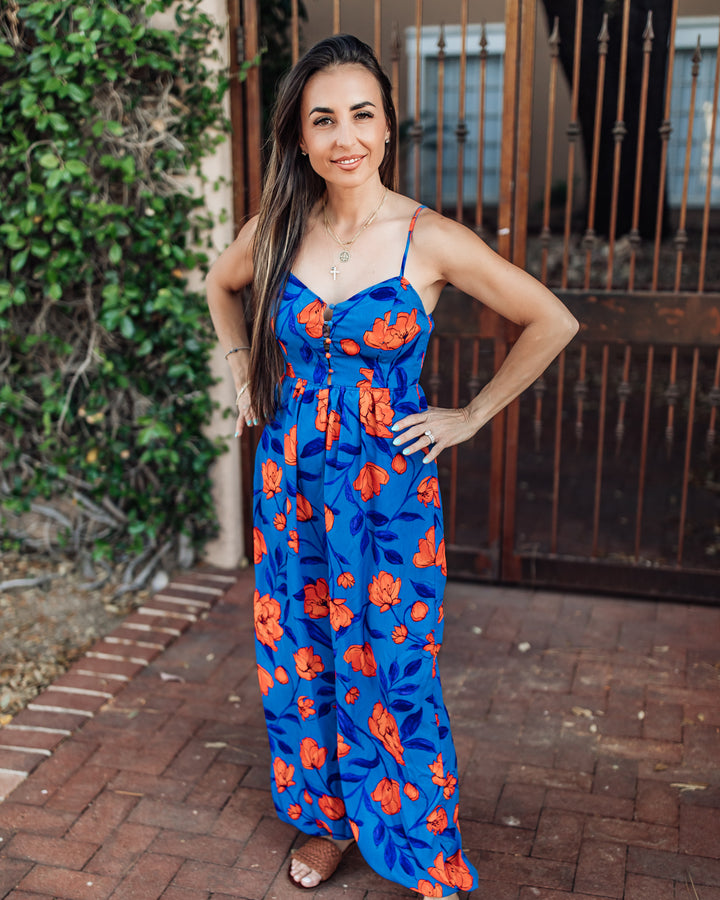 The Lindsay Floral Jumpsuit