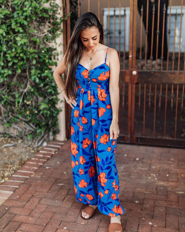 The Lindsay Floral Jumpsuit