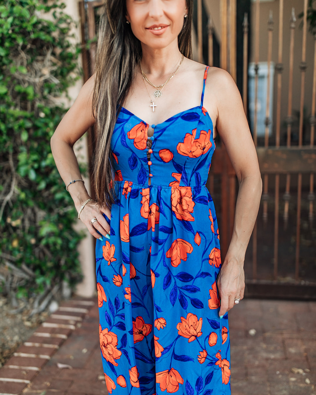 The Lindsay Floral Jumpsuit