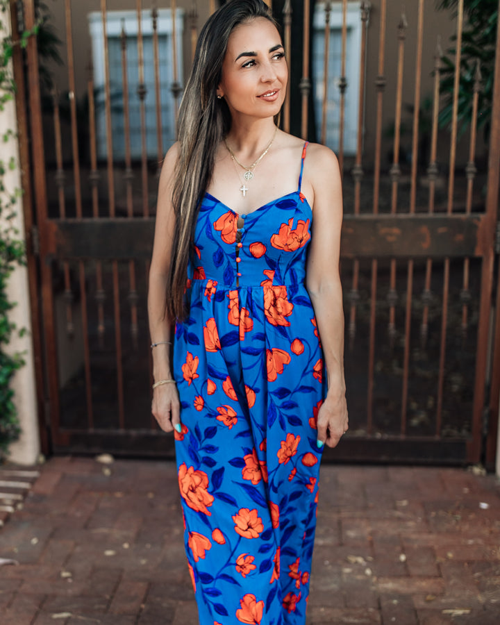 The Lindsay Floral Jumpsuit