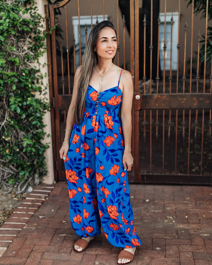The Lindsay Floral Jumpsuit