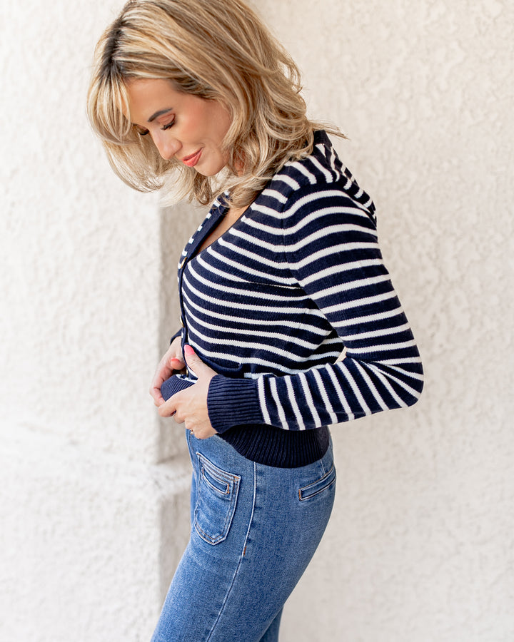 The Allison High Rise Ankle Jean with Tummy Control
