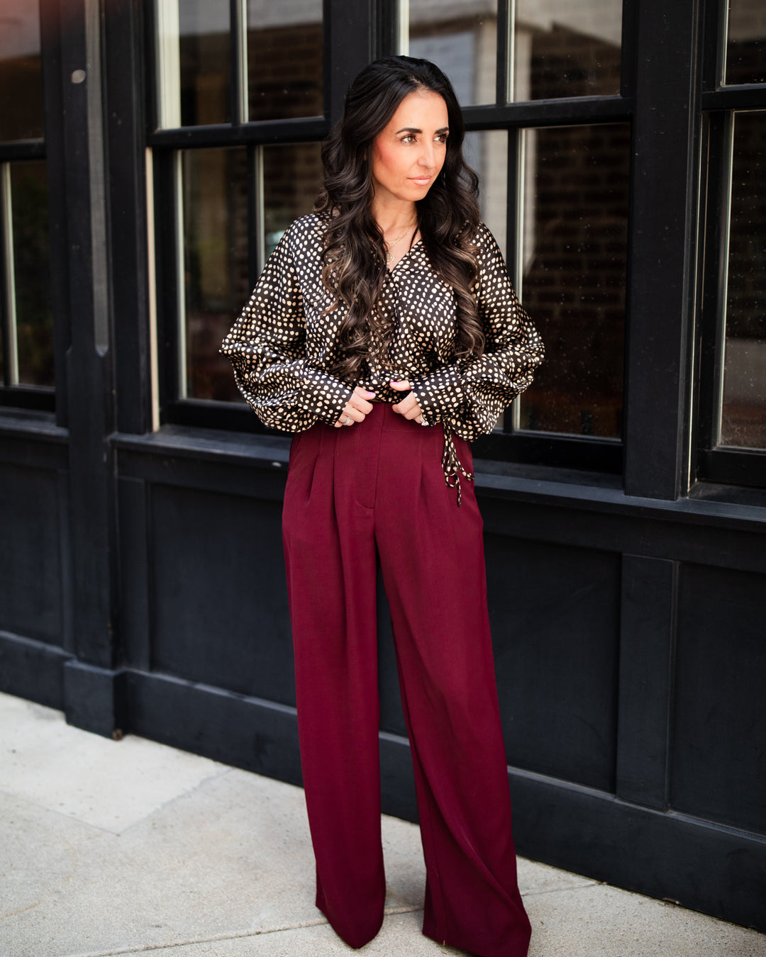 The Romy Pants - Burgundy